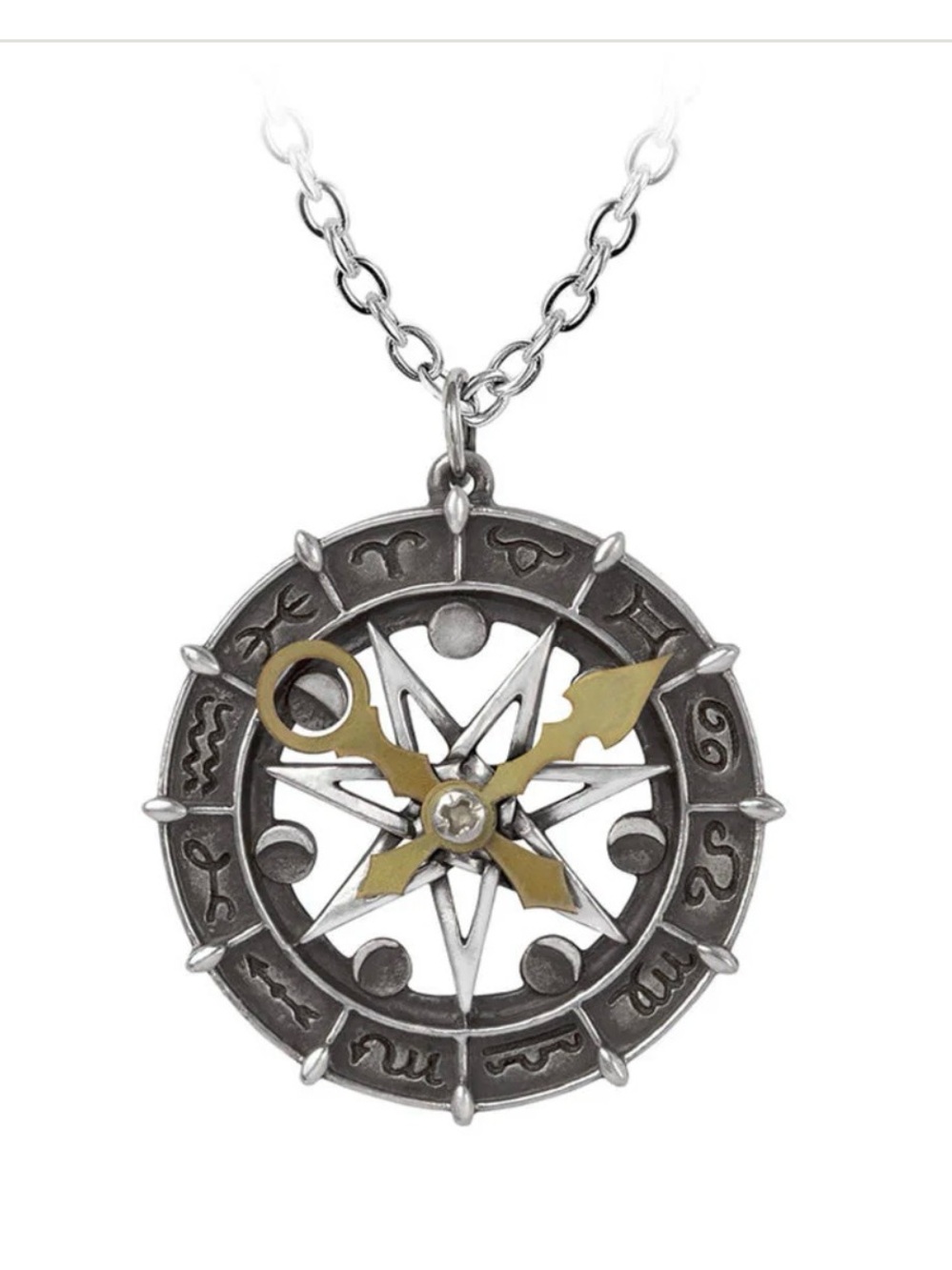 NWOT Astro-Lunial Compass Pendant by Alchemy of England